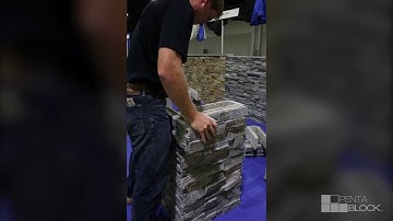 Build a Pentablock™ Natural Stone Pillar in LESS THAN 5 MINUTES!