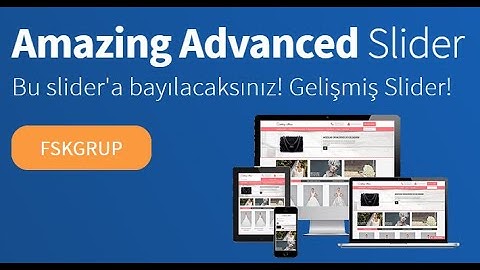 Opencart 3x Gelişmiş Slider, Advanced Slider, Amazing slider