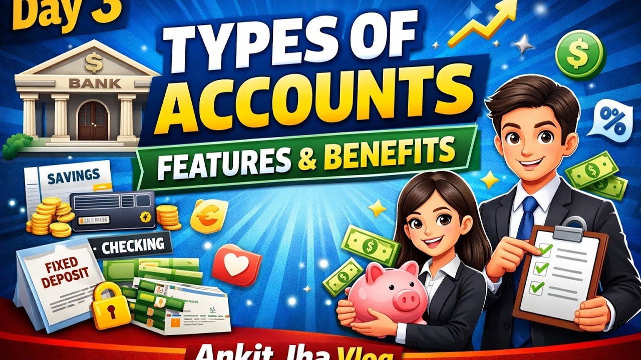 “Bank Account ke Types | Kaunsa Account Aapke Liye Best Hai? | Features & Benefits Explained”
