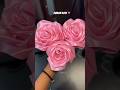Let’s make ribbon rose💗 #minivlog #diy #craft #flowers #rose #bouquet #shorts #trending