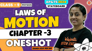 Laws Of Motion Class 9 In Telugu | Chapter 3 One Shot | TS AP Board | Vedantu 8 9 10