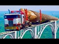 Dangerous Idiots Fastest Truck Wood Vehicle Skill, Heavy Equipment Truck Fails Off Road Working