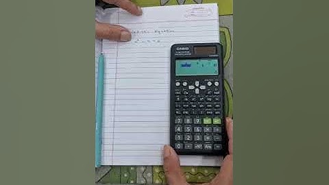 How to find factors of quadratic equation using Scientific calculator fx -991ES PLUS.