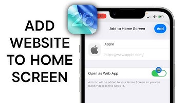 iOS 26: How to Add Website to Home Screen on iPhone