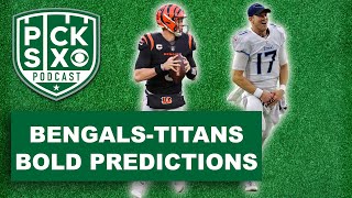 BENGALS-TITANS NFL DIVISIONAL ROUND BOLD PREDICTIONS: BENGALS WIN BY A TOUCHDOWN | Pick Six Podcast