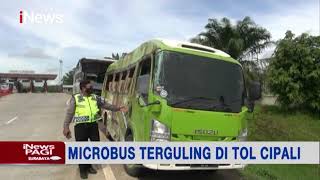 Oleng, Mikro Bus Terguling di Tol Cipali - iNews Pagi 12/10