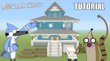Minecraft Tutorial: How To Make The "Regular Show" House! (Survival House)