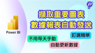 專給老闆看得精華圖表一覺醒來數據報表就能自動排程發送善用PowerBI儀表板自訂個人化檢視頁面　#PowerBI #PowerPlatform #Power智慧王