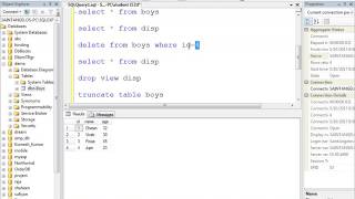 view in sql