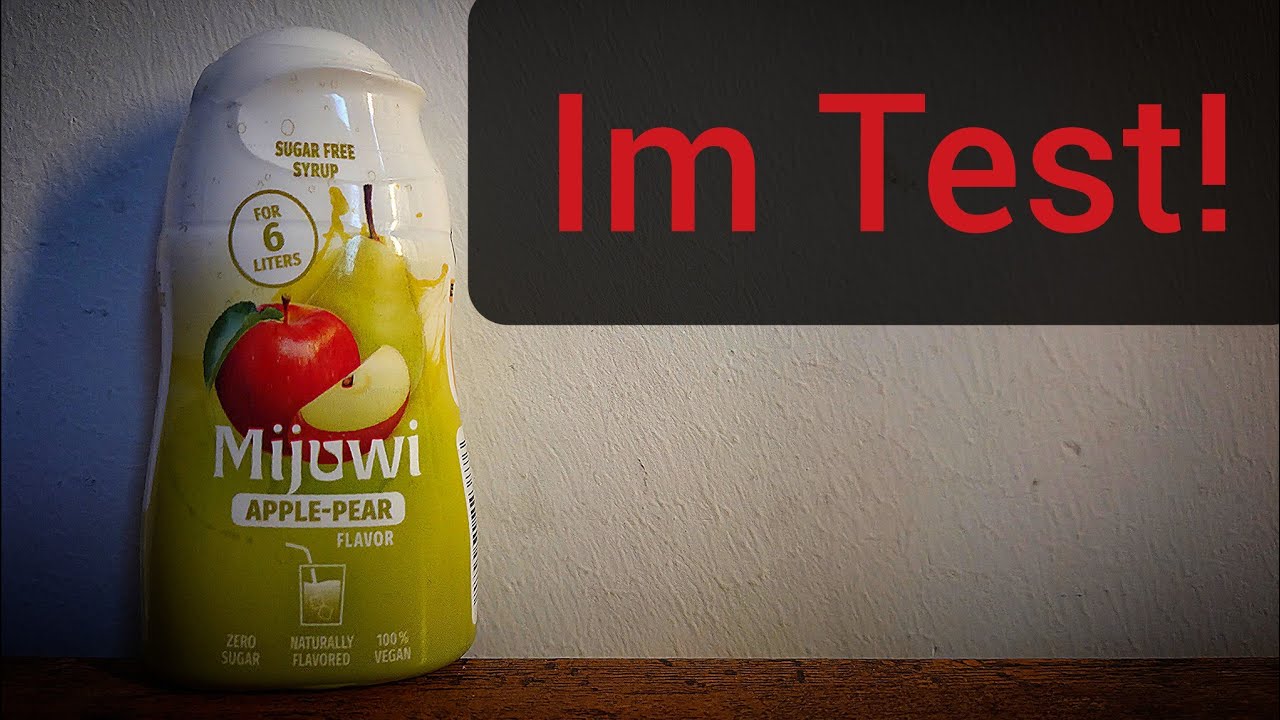 Ich teste: Mijuwi Apple-Pear Flavour Getränkesirup. 