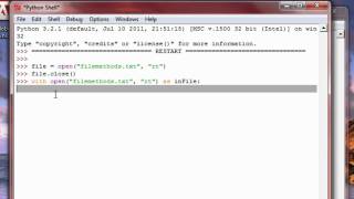 Python 3 Tutorial: 24 - With As Statement