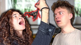 Eating Bugs For The First Time.. My Wife Panicked