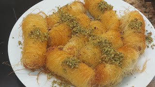 كنافه بالقشطه والجبنه وربات الكنافه  اسهل طريقه من مطبخ ماريانا mariana's kitchen kunafa
