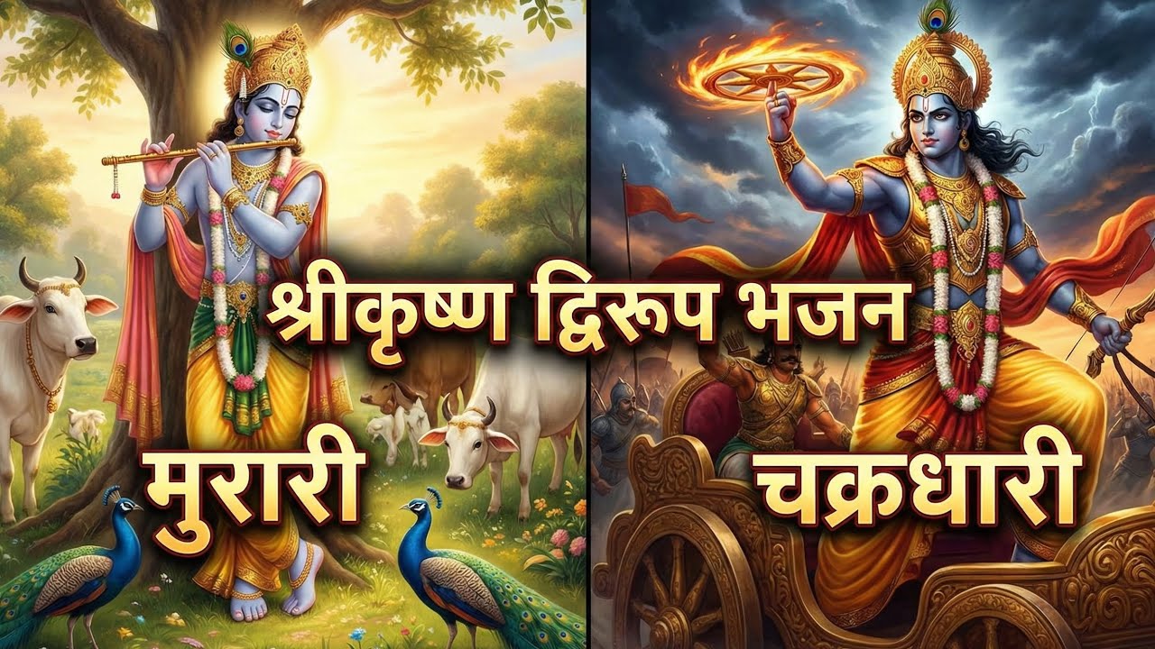 श्रीकृष्ण  भजन: मुरारी और चक्रधारी | Hindi-Sanskrit Fusion Bhajan