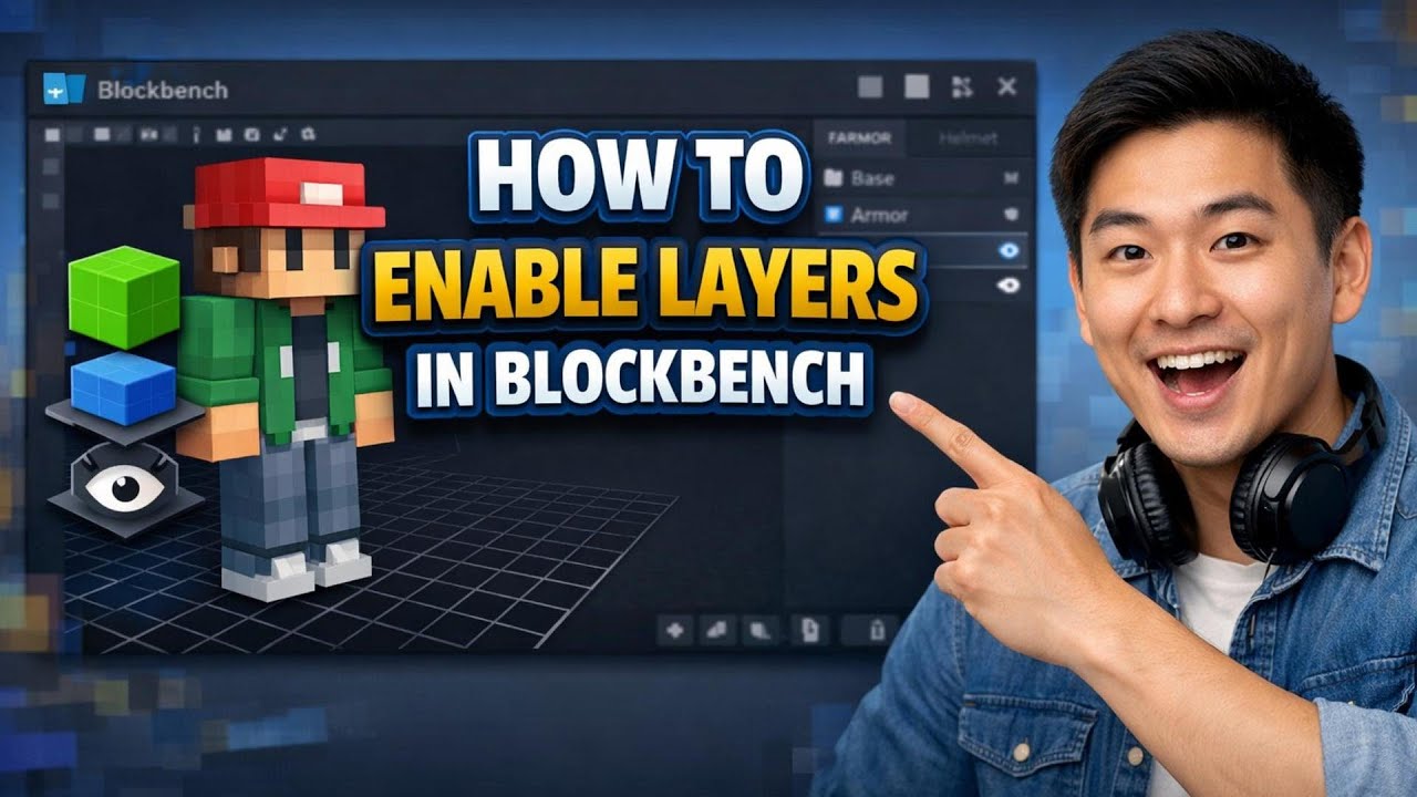 How to ENABLE LAYERS in Blockbench (Step by Step) - YouTube
