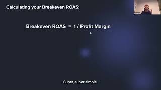 How to calculate your break-even ROAS