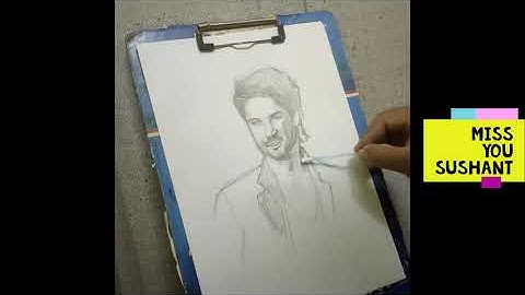 Quick pencil sketch of Sushant Singh Rajput ❤ | By Rakesh Varma