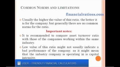 What is asset turnover ratio?
