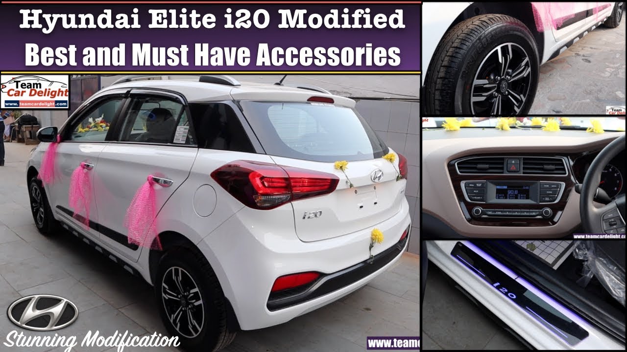 Modified Elite I20 With Accessories Best And Must Have Accessories List For I20 I20 Alloys