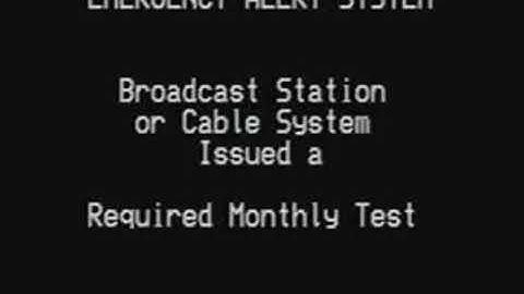 (Credit to Everyone) Emergency Alert System - Required Monthly Test - San Loud - 8/30/20