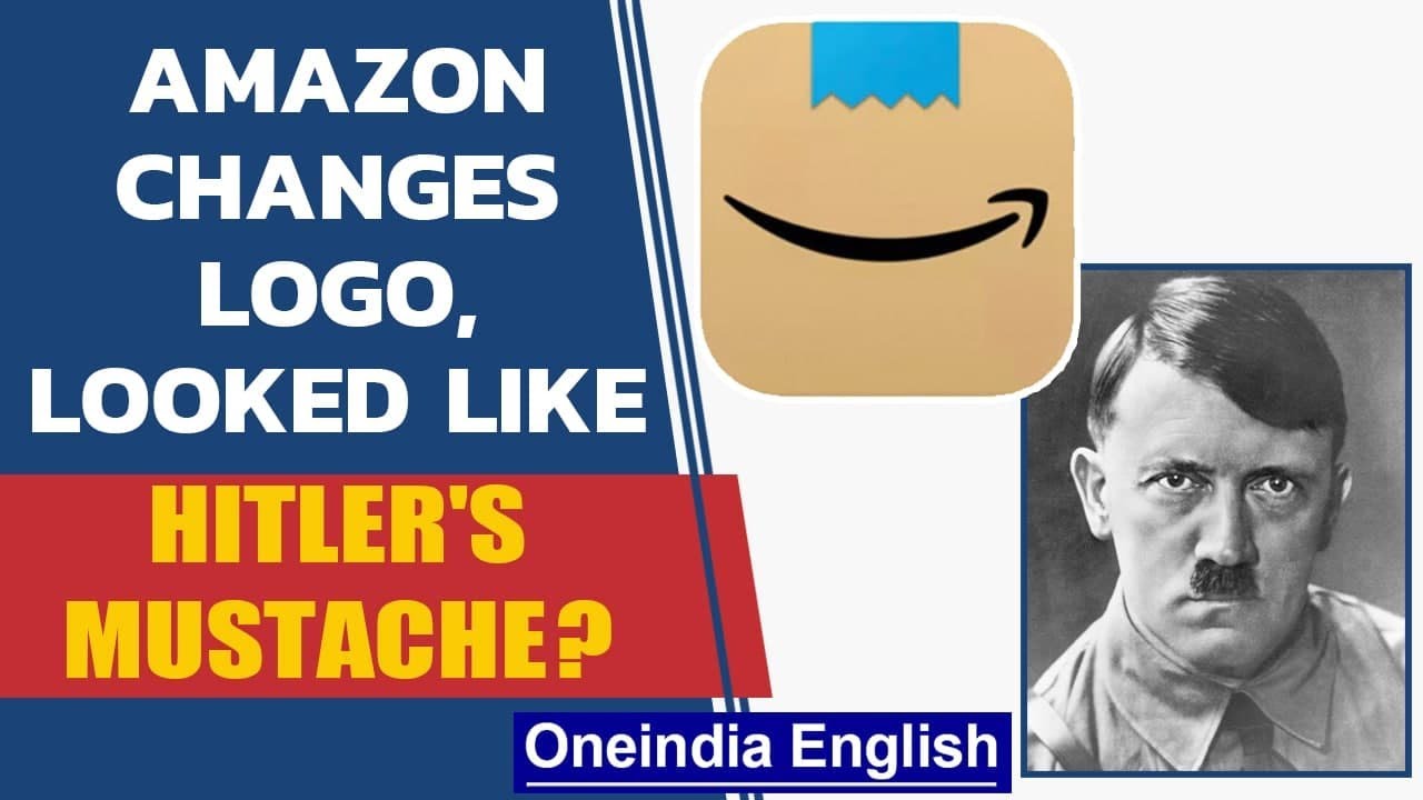 Amazon Tweaks Logo That Looked Like Hitler S Mustache But What Is The New Logo Oneindia News Youtube