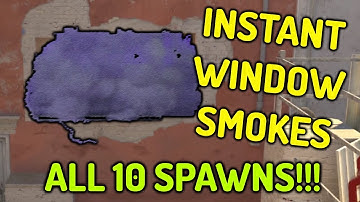 ALL INSTANT MIRAGE WINDOW SMOKES in Counter Strike 2