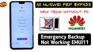 All HUAWEI FRP Bypass Safe mode And Emergency backup Not Working EMUI 11 New Method 2023 Sagar plaza