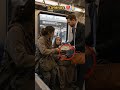 Kind Rich Man Helps Poor Girl & Old Grandma in Train 🚆❤️ #usa #ytshorts