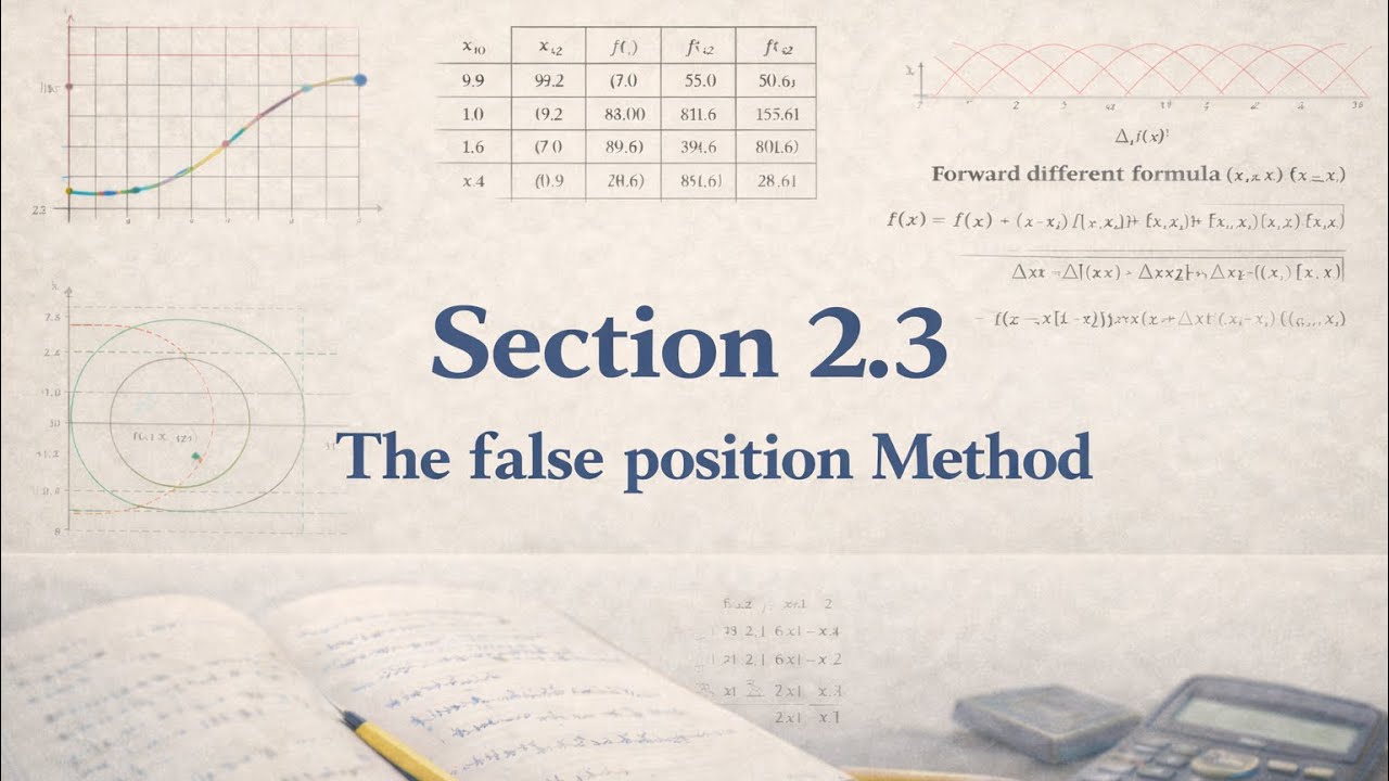 Section2.3 The False position Method 