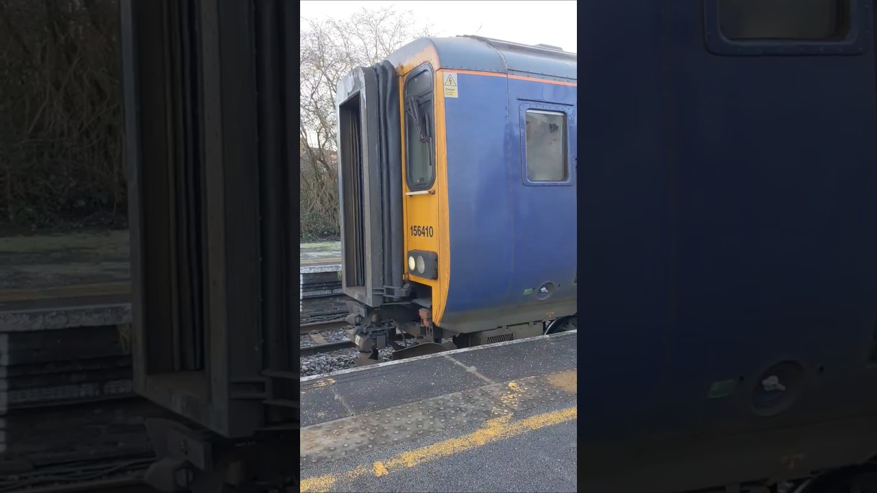 Class 156 and 150 depart Greenbank station with mega 2 tone 