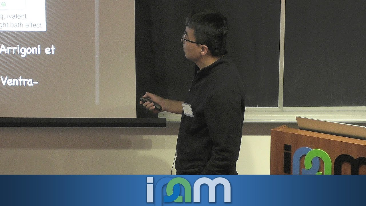 Xiantao Li - Open quantum systems in quantum computing - IPAM at UCLA ...