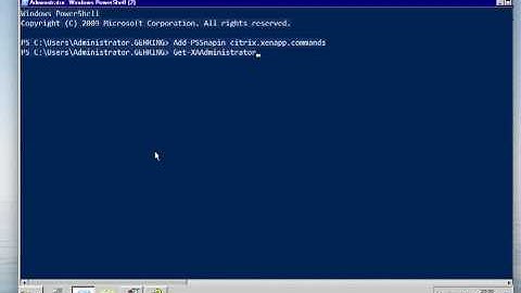 Citrix PowerShell part01.mov