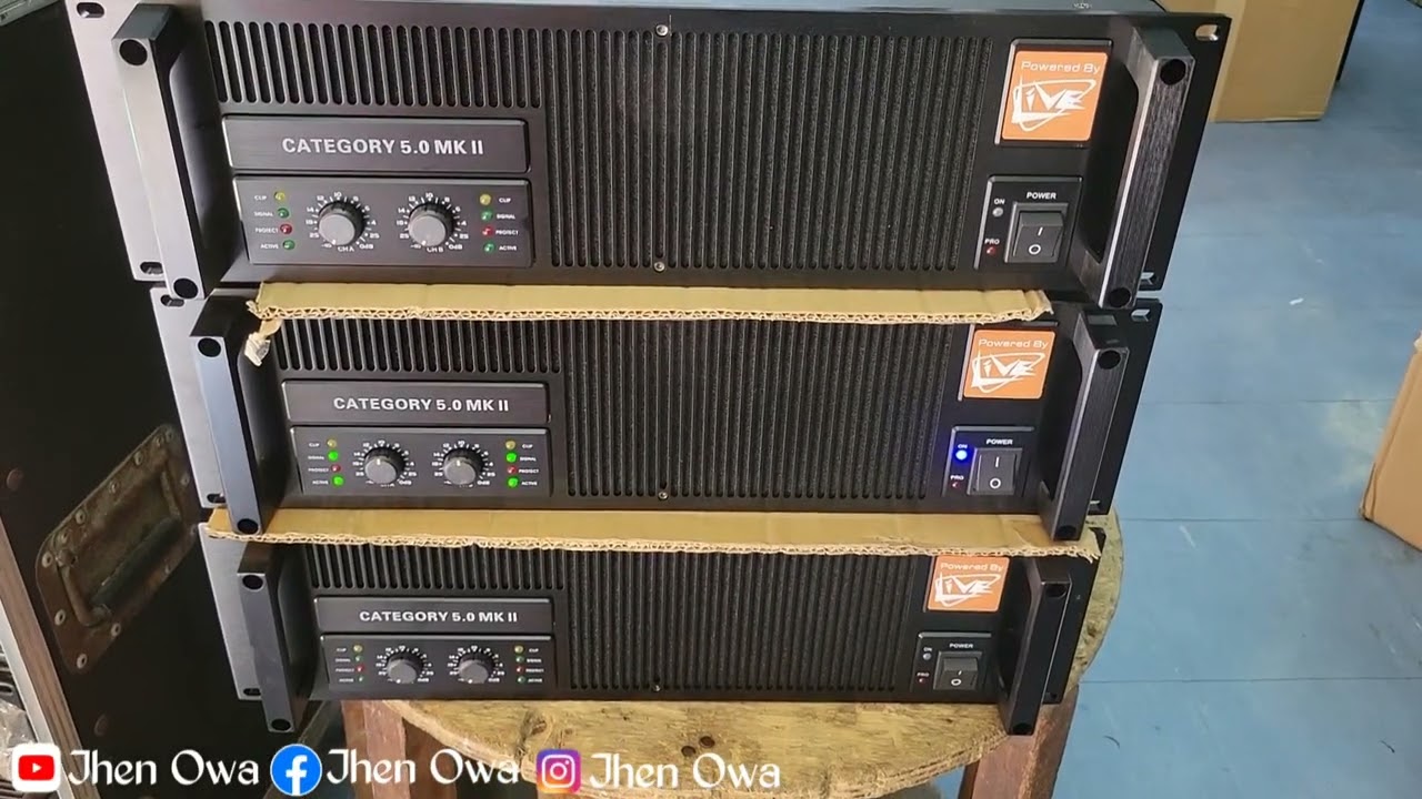 Category 5.0 MK-11 new version of Live power amp (2000w x2 8ohms) bound to Roxas Capiz
