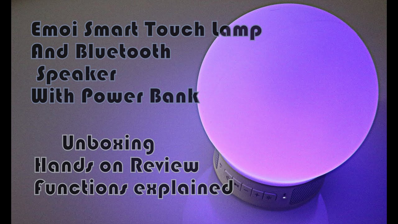 smart touch lamp speaker