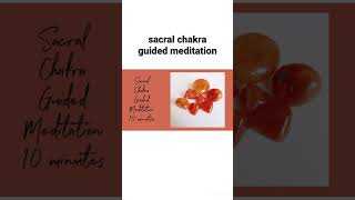 Sacral Chakra Guided Meditation. You can find the full session on my channel #meditation