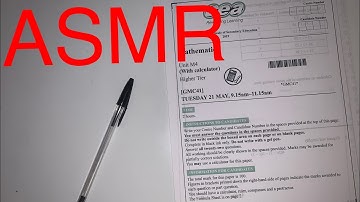 ASMR Taking a High School (GCSE) Maths Paper