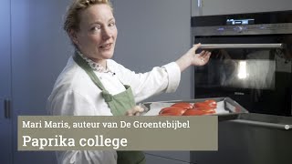 Roasting peppers, a master class by Mari Maris