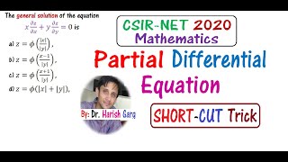 Partial Differential Equation Questions | CSIR NET 2020 Mathematics