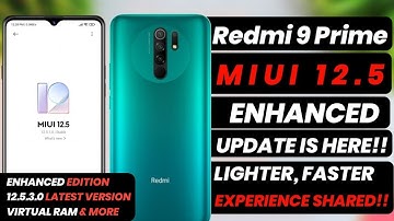 Redmi 9 Prime MIUI 12.5 Enhanced Edition Update | 12.5 Enhanced Update Redmi 9 Prime | MIUI 12.5.3.0
