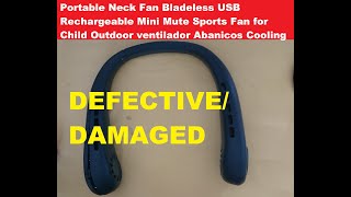 How to Basic &  Simple Repair Portable Neck Fan Bladeless USB Rechargeable Paano Ayusin