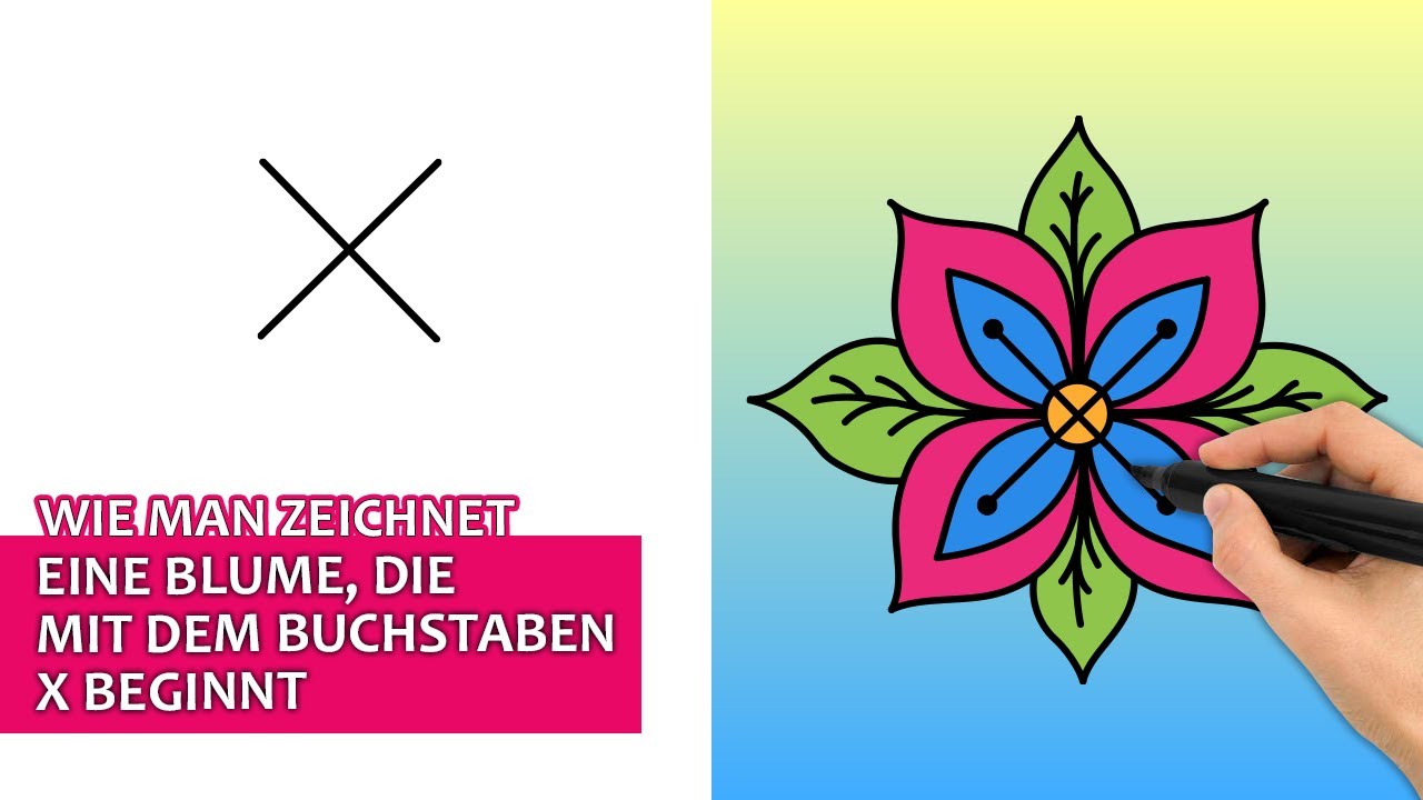 Wie Zeichnet Man Eine Blume www.youtube.com