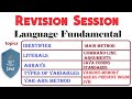 🔥🔥🔥 Revision Session Language Fundamental (Core Java)  🔥🔥🔥🔥 (🔥Revision With Vivek 🔥)
