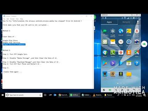 How To Fix Unfortunately the process android.process.media has stopped Error On Android