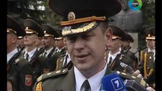 Молдавские военные на параде