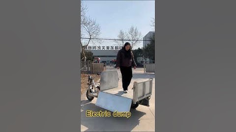 Electric self unloading truck 🚒 #One machine for multiple uses saves time effort labor and manpower