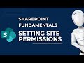 Setting Permissions on Your Site | Microsoft SharePoint Fundamentals