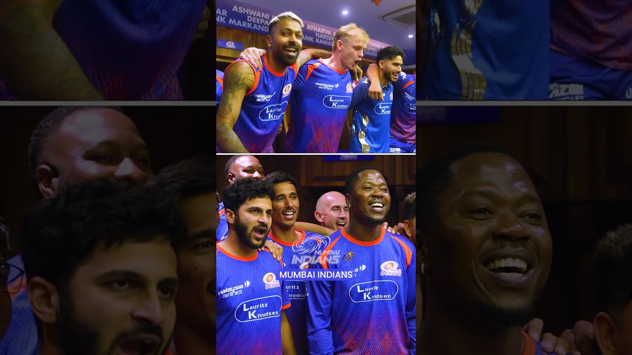 Corbin Bosch dialling up the Blue & Gold energy 🥳💙#MumbaiIndians #OneFamily #TATAIPL