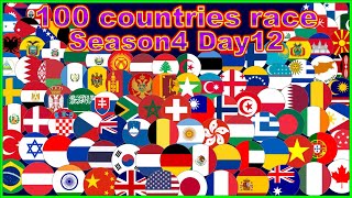 [Season4 Day12] 100 countries 39 stages marble point race | Marble Factory 2nd