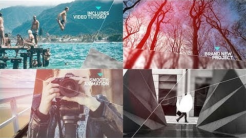 Elegant Line Slideshow | After Effects Template