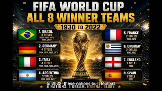 Only 8 Countries Have Won the FIFA World Cup